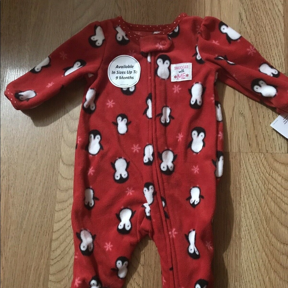 Carters Newborn Baby Girl Fleece Pajamas Sleeper